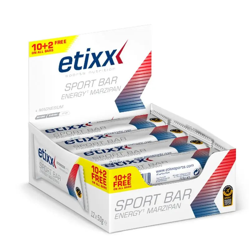Etixx Ernergy Sport Barrette di Marzapane 12Pz.