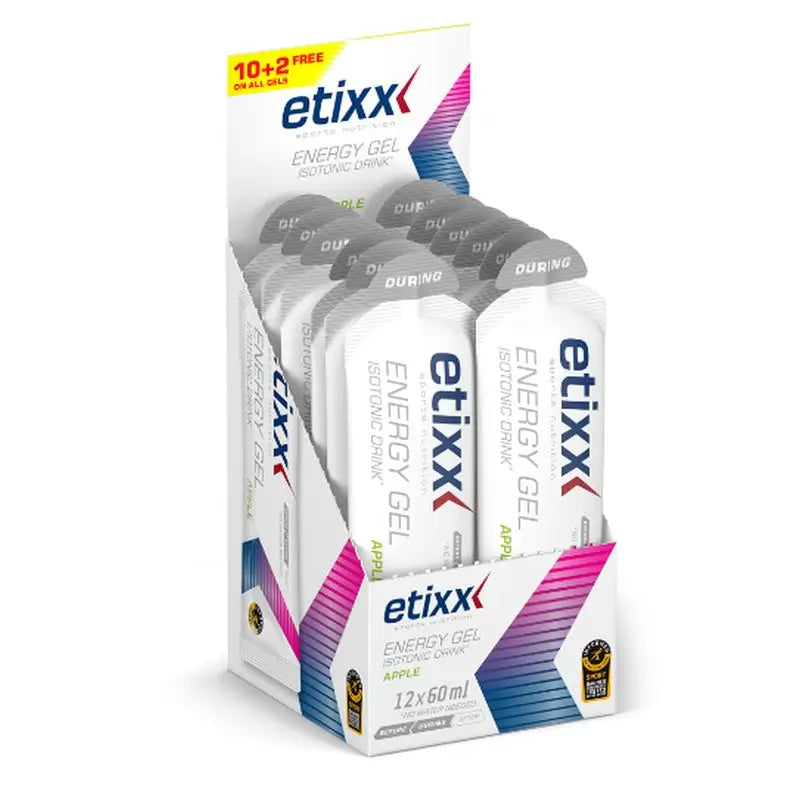 Etixx Gel energetico isotonico al gusto di mela 12Ud.