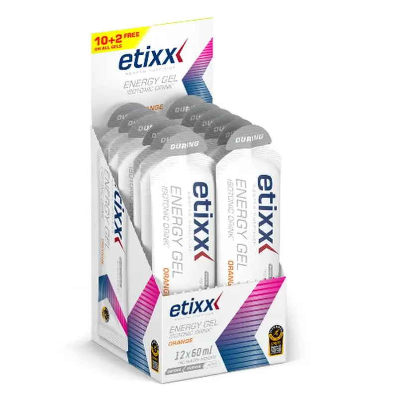 Etixx Isotonic Energy Gel al gusto di arancia 12Ud.