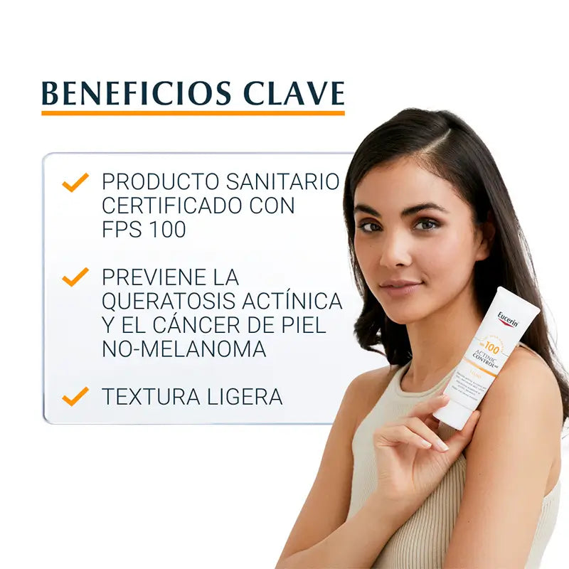 Eucerin Controllo Solare Attinico MD Fluido SPF 100, 80 ml