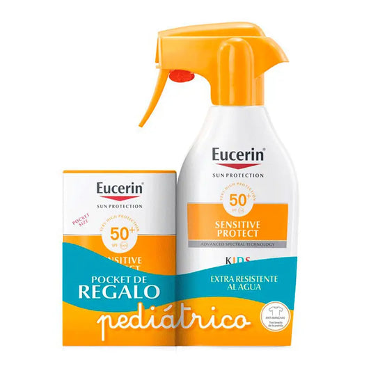 Eucerin Pack Trigger Kids SPF50+ 300 ml + Pocket Size