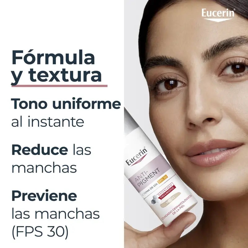 Eucerin Crema Giorno Anti-Pigmento SPF30 Colore Medio, 50ml
