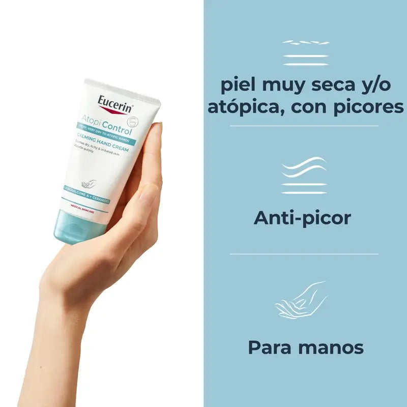 Eucerin Atopicontrol Crema mani, 75 ml