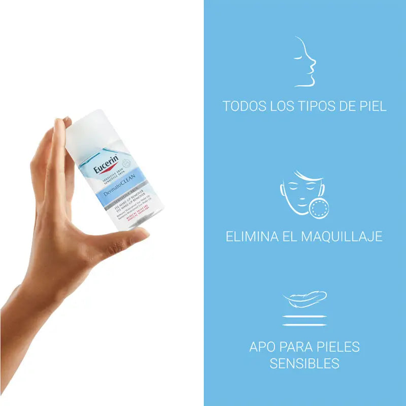 Eucerin Dermatoclean Struccante occhi, 125 ml