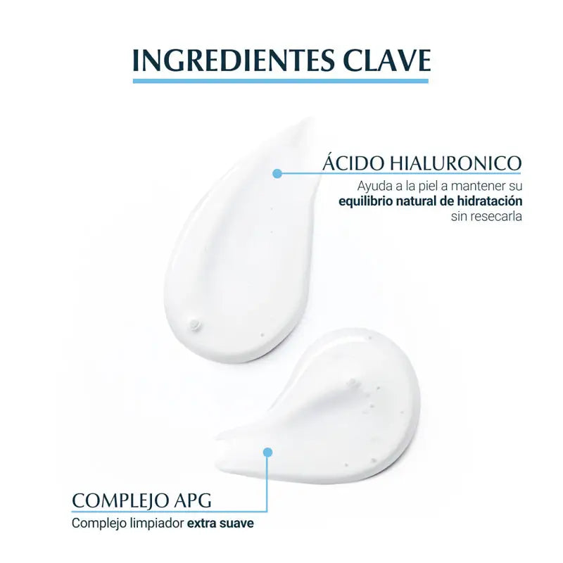 Eucerin DermatoCLEAN Gel detergente viso allo ialurone, 200 ml