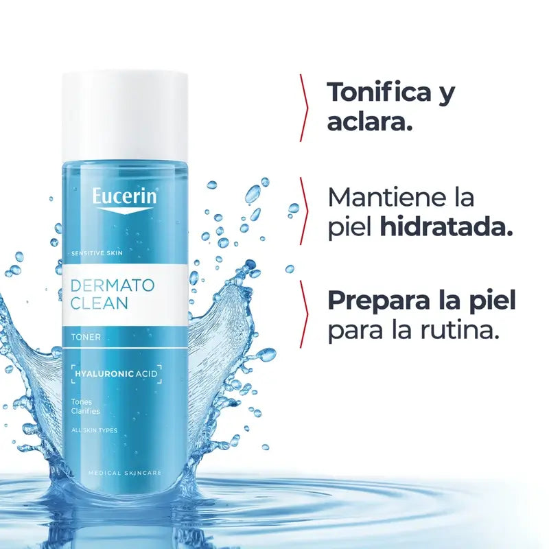 Eucerin Dermatoclean Tonico per il viso, 200 ml