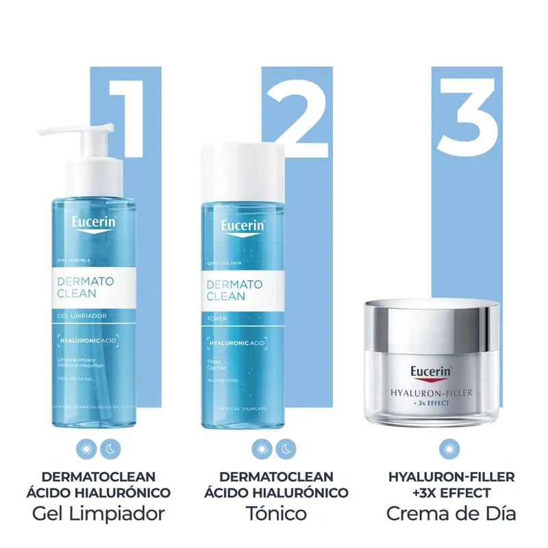 Eucerin Dermatoclean Tonico per il viso, 200 ml