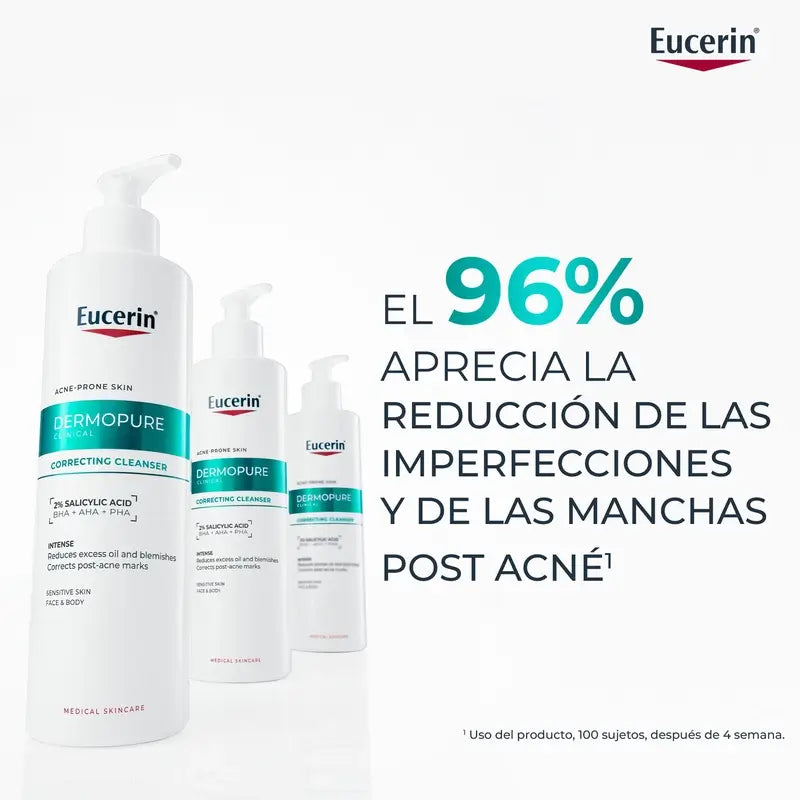 Eucerin Dermopure Gel detergente a triplo effetto, 400 Ml