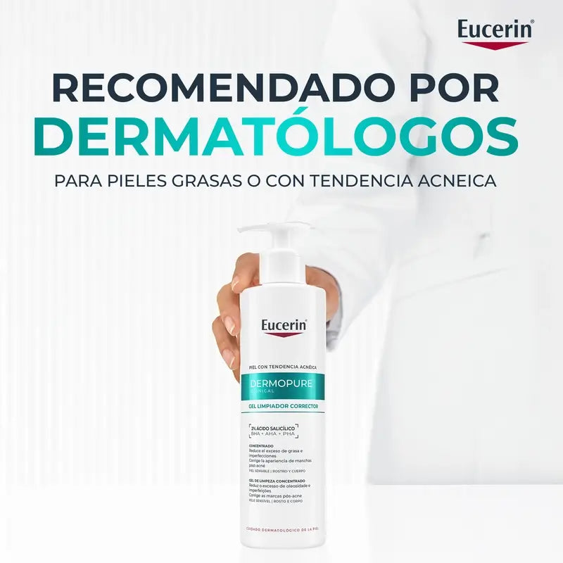 Eucerin Dermopure Gel detergente a triplo effetto, 400 Ml