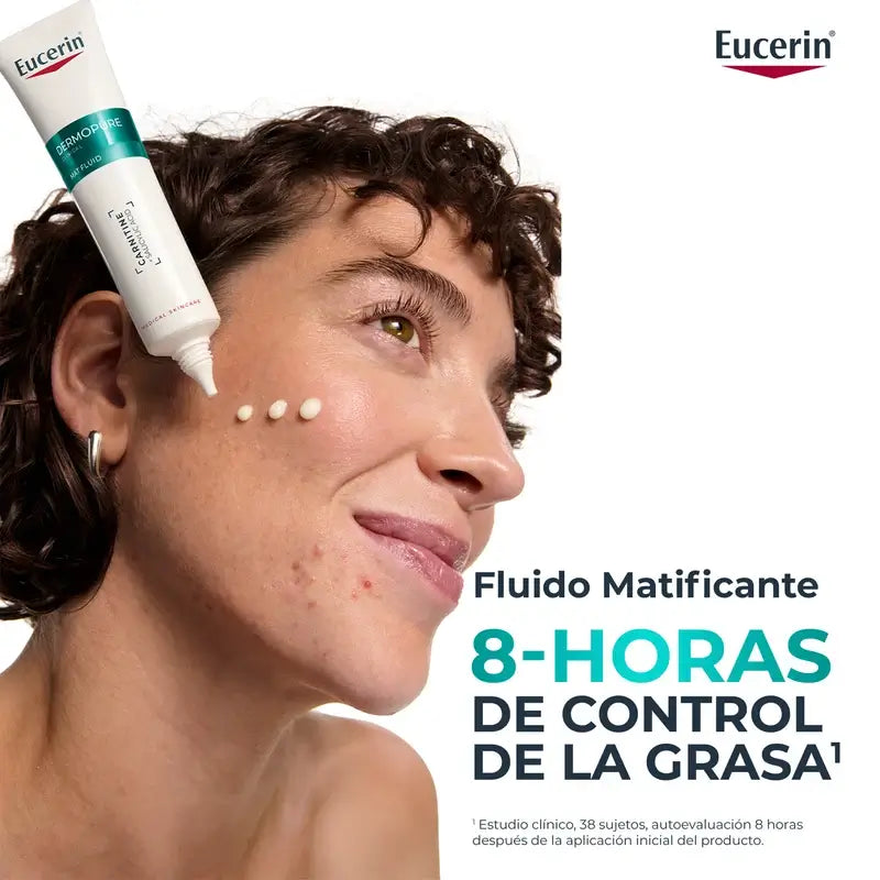 Eucerin Dermopure Fluido viso idratante opacizzante, 50 ml