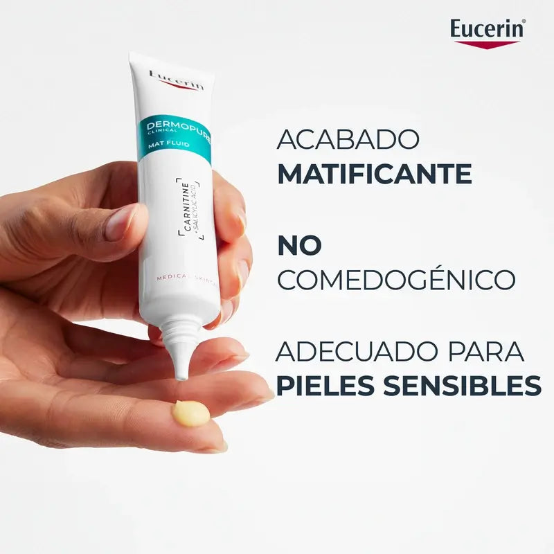 Eucerin Dermopure Fluido viso idratante opacizzante, 50 ml