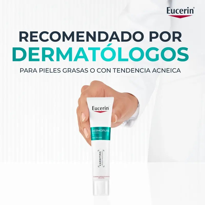 Eucerin Dermopure Fluido viso idratante opacizzante, 50 ml