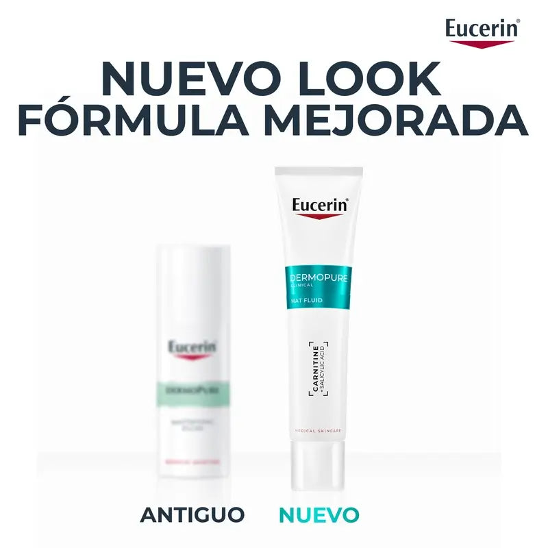 Eucerin Dermopure Fluido viso idratante opacizzante, 50 ml
