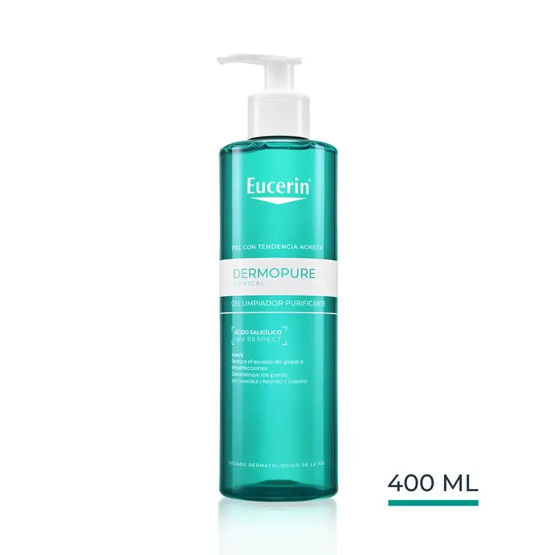 Eucerin Dermopure Gel detergente, 400 ml