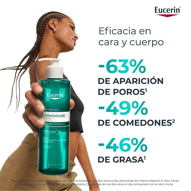 Eucerin Dermopure Gel detergente, 400 ml