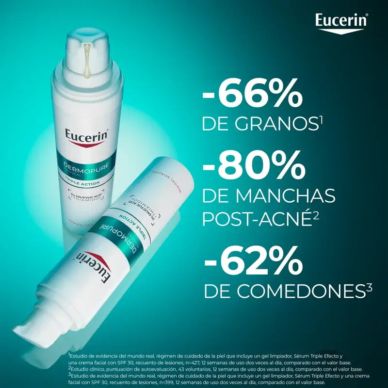Eucerin Dermopure Oil Control Siero Triplo Effetto, 40 ml
