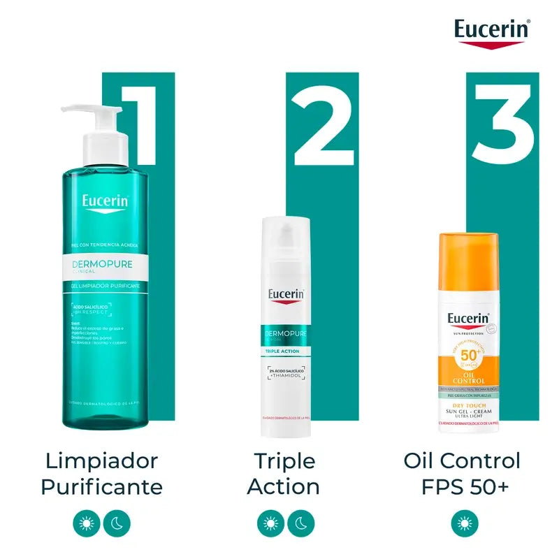 Eucerin Dermopure Oil Control Siero Triplo Effetto, 40 ml