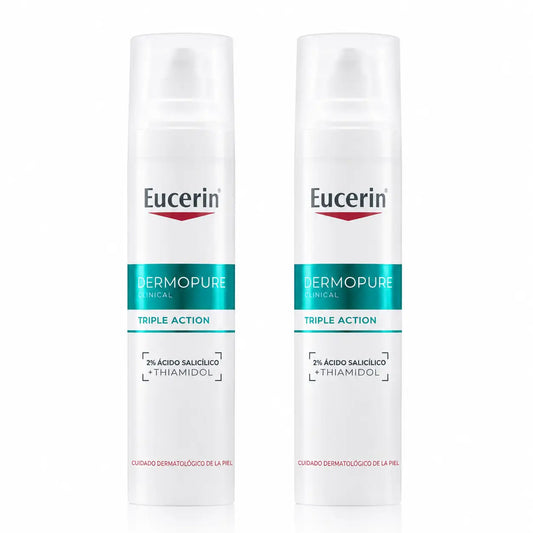 Eucerin Dermopure Oil Control Siero Triplo Effetto, 40ml, confezione da 2