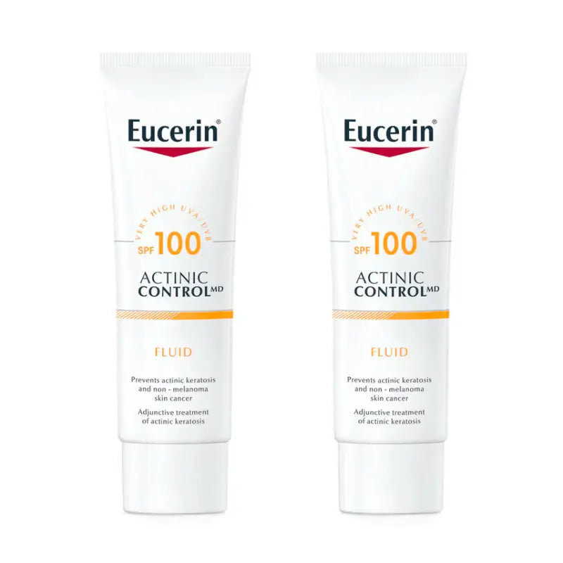 Eucerin Duplo Controllo Solare Attinico Md Fluido Spf 100, 2 x 80 Ml