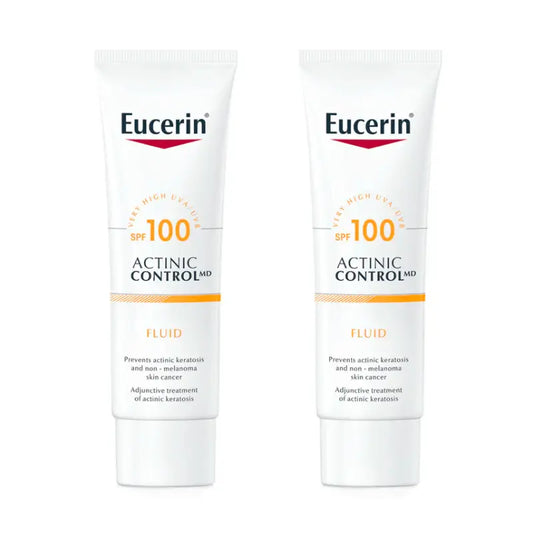 Eucerin Duplo Controllo Solare Attinico Md Fluido Spf 100, 2 x 80 Ml