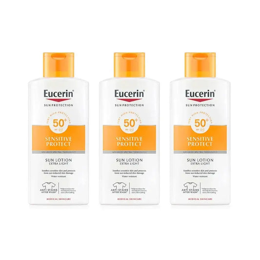 Eucerin Eucerin Lozione Solare Extra Leggera Spf50, 3X400 Ml
