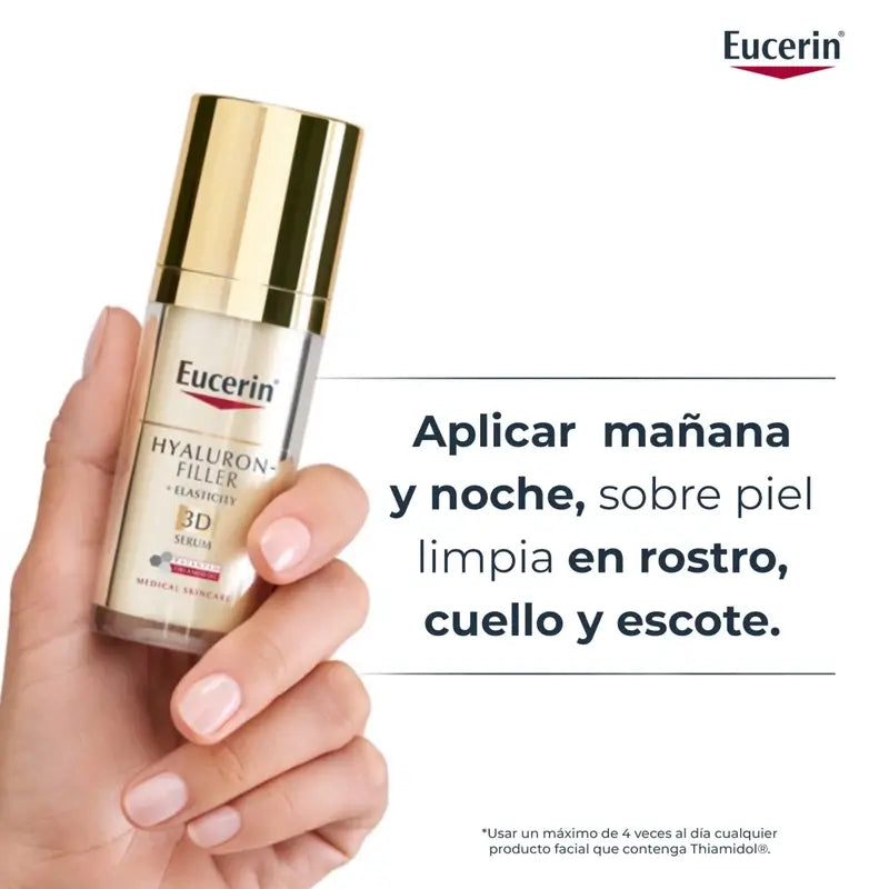 Eucerin Hyaluron Filler + Siero di Elasticità con Acido Ialuronico 30 ml