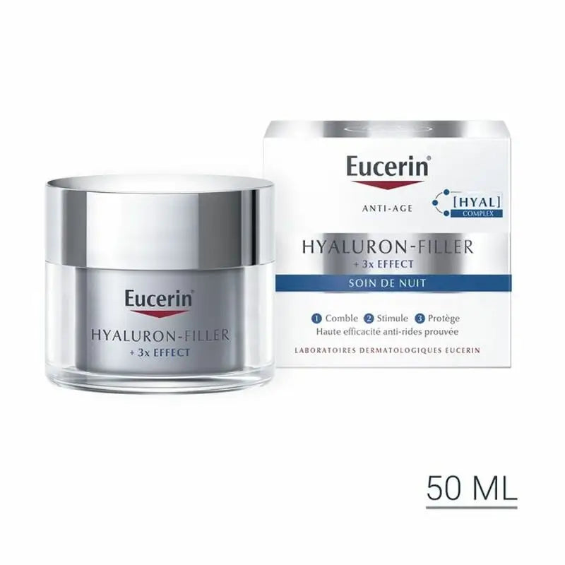 Eucerin Hyaluron Filler viso 3X Effetto Notte SOSTITUTIVO, 50 ml