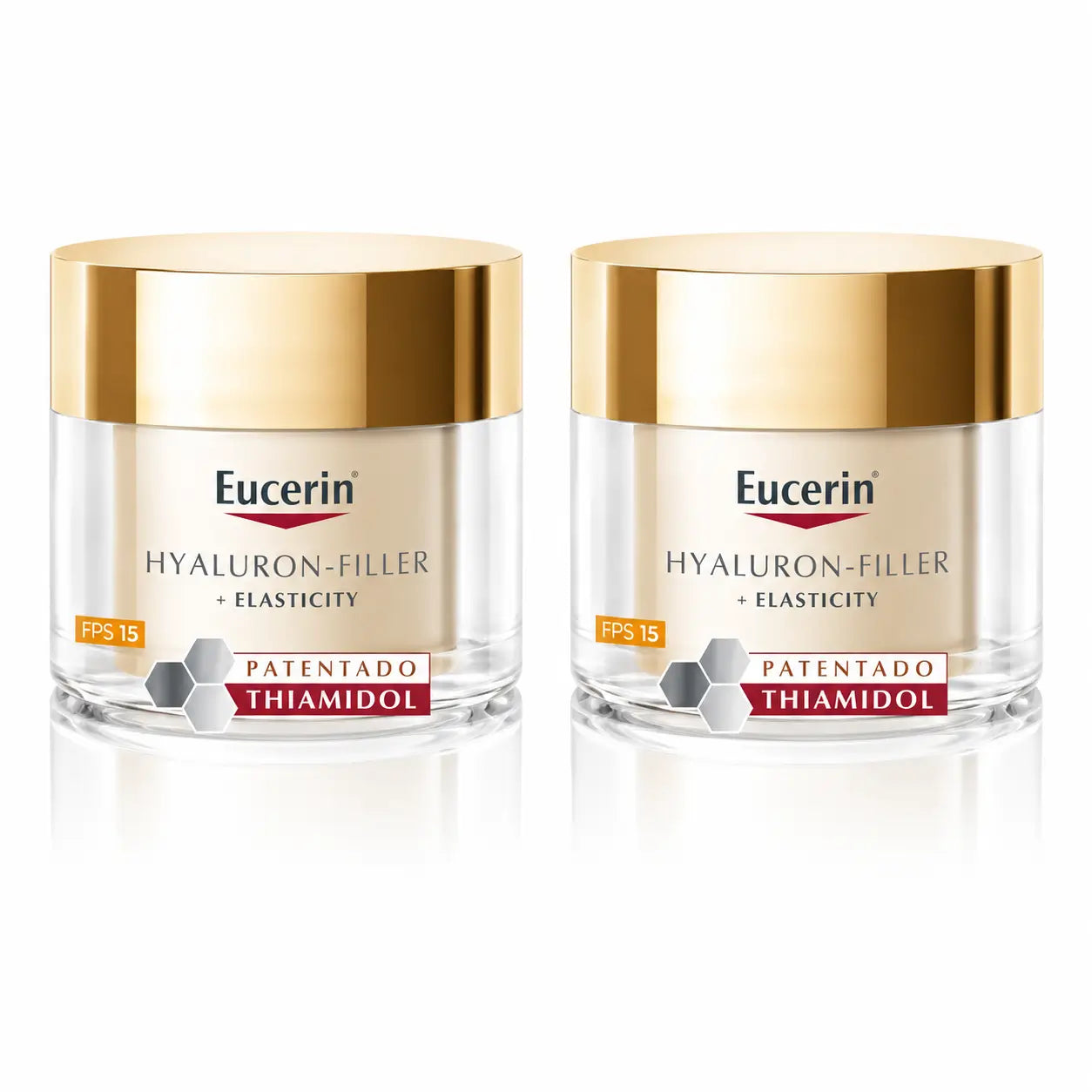 Eucerin Hyaluron Filler + Elasticity Day Spf 15, 50 Ml , confezione da 2