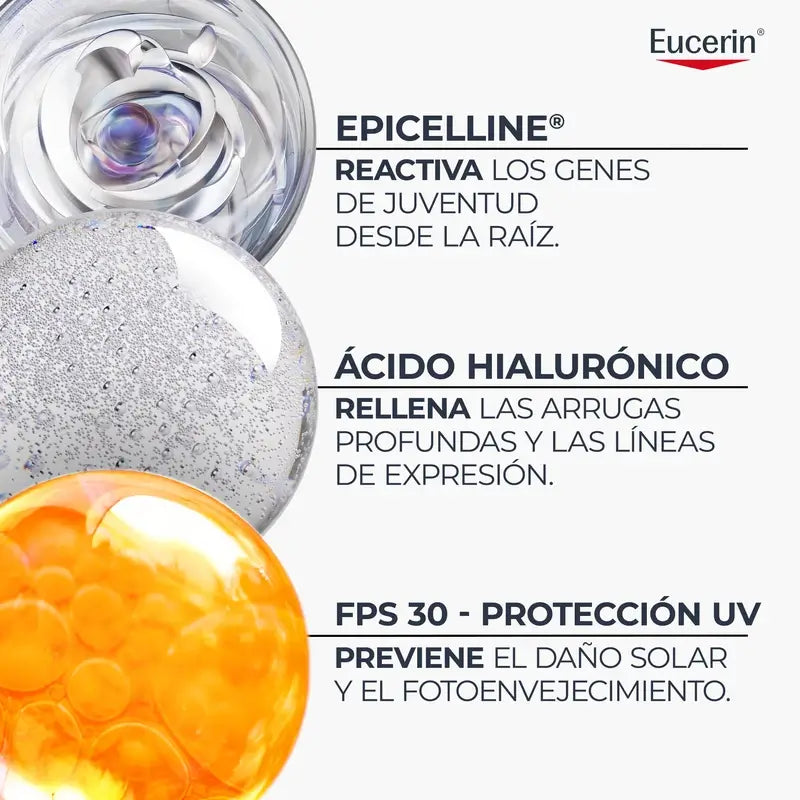 Eucerin Hyaluron-Filler + Longevity Epigenetic Crema da giorno SPF 30, 50 ml