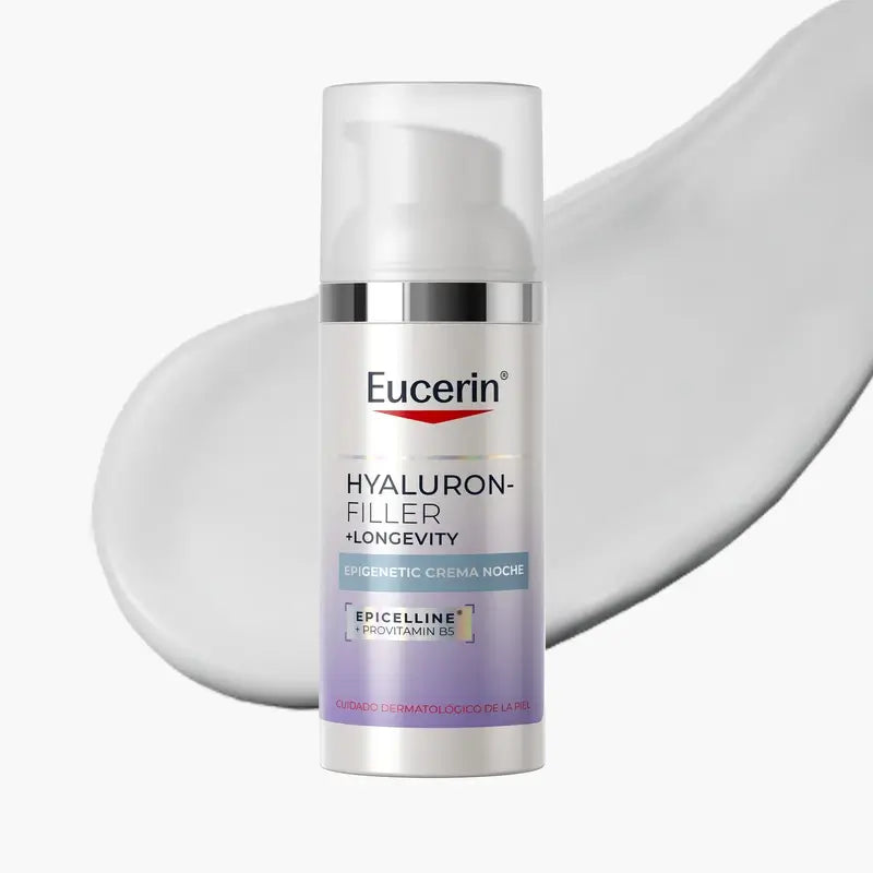 Eucerin Hyaluron-Filler + Longevity Epigenetic Crema da notte, 50 ml
