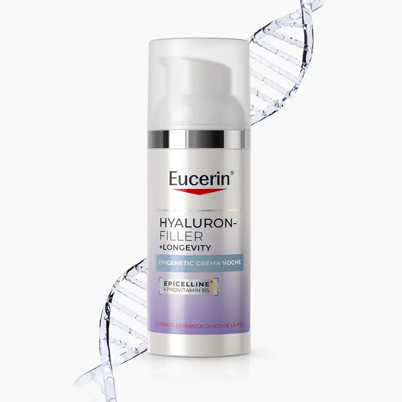 Eucerin Hyaluron-Filler + Longevity Epigenetic Crema da notte, 50 ml