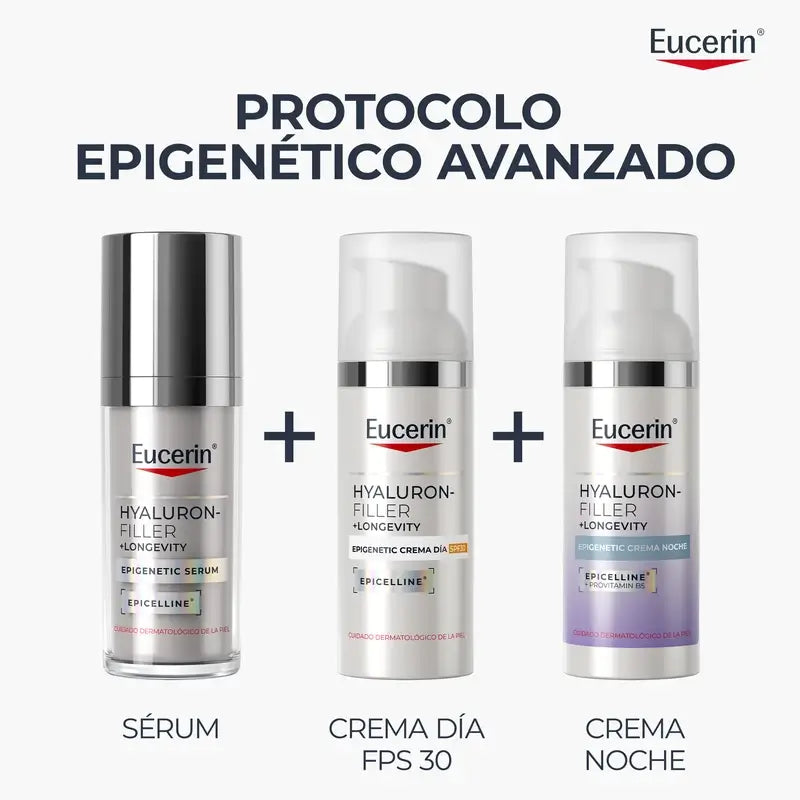 Eucerin Hyaluron-Filler + Longevity Epigenetic Crema da notte, 50 ml
