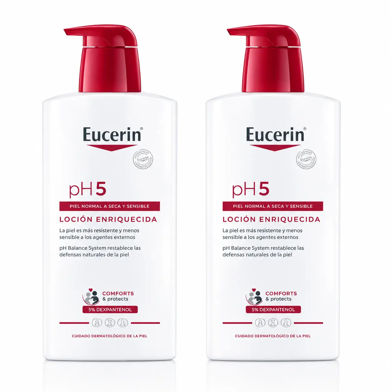 Eucerin Ph5 Lozione arricchita, 1000ml, confezione da 2