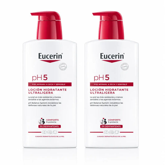 Eucerin Ph5 Lozione Ultraleggera, 1000ml, confezione da 2