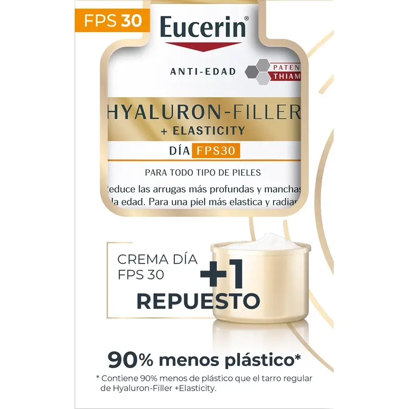 Eucerin Anti-Età Elasticità Confezione Giorno Fps 30, 50 Ml+ Ricarica, 50 Ml