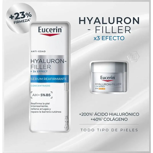 Eucerin Anti-Ageing Pack - Siero Rassodante 3D, 30 Ml + Mini Formato Giorno Fps 30, 20 Ml