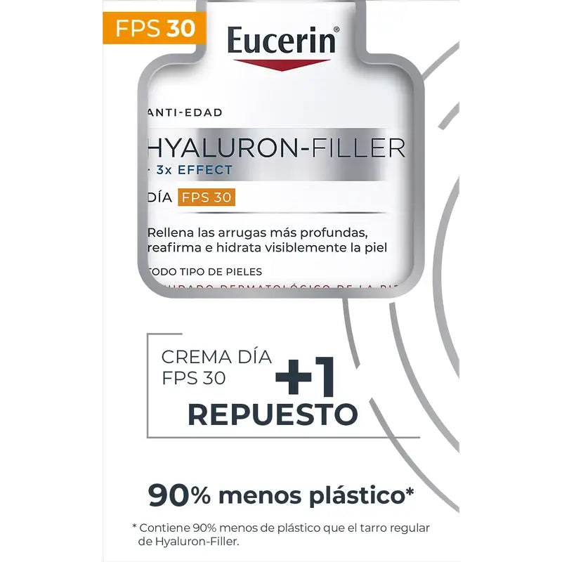 Eucerin Impacco Anti-Età Hyaluron Filler Giorno Fps30, 50Ml + Ricarica, 50Ml