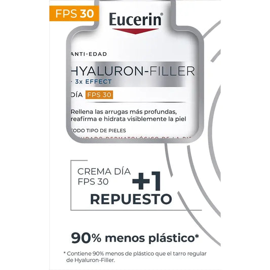 Eucerin Impacco Anti-Età Hyaluron Filler Giorno Fps30, 50Ml + Ricarica, 50Ml