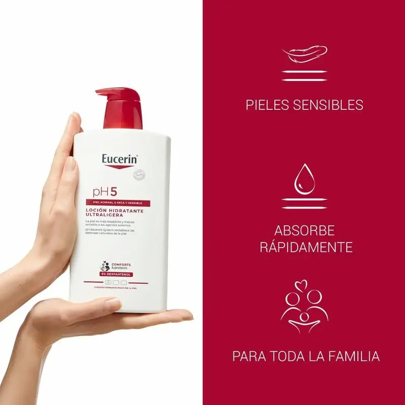 Eucerin Ph5 Lozione ultraleggera, 1000 ml