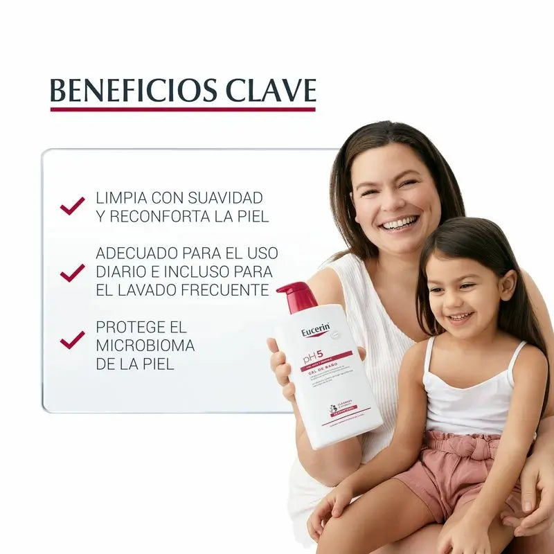 Eucerin Ph5 Gel da bagno, 1000 ml