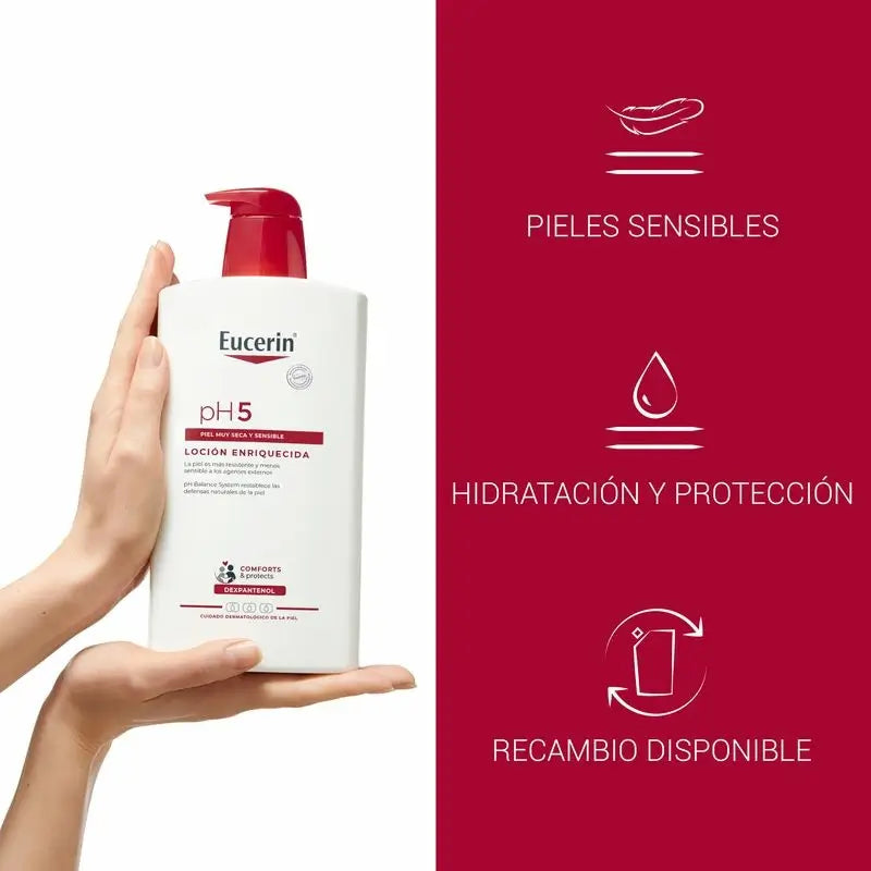 Eucerin Ph5 Lozione arricchita, 1000 ml