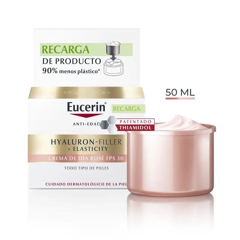 Eucerin Ricarica Crema Giorno Rosé Hyaluron Filler Elasticità , 50 ml