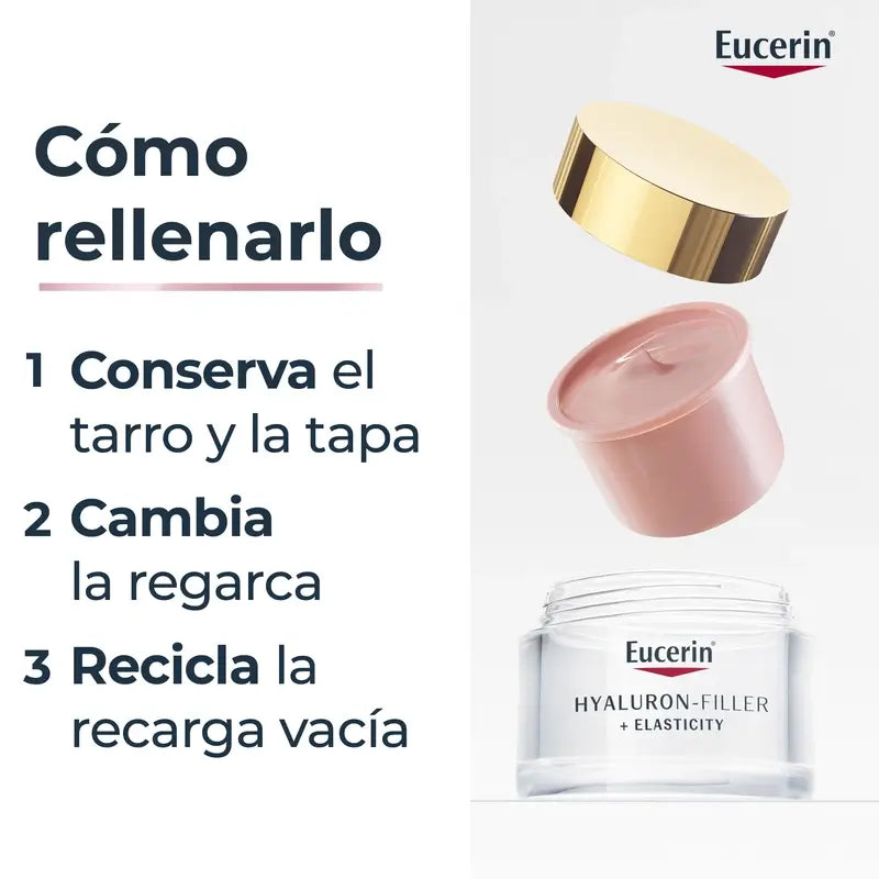 Eucerin Ricarica Crema Giorno Rosé Hyaluron Filler Elasticità , 50 ml