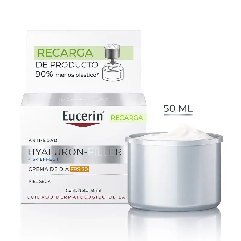 Eucerin Ricarica Crema Giorno Spf30 Hyaluron Filler, 50 ml