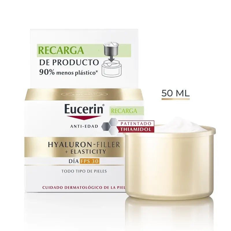 Eucerin Ricarica Crema Giorno Spf30 Hyaluron Filler Elasticità , 50 ml