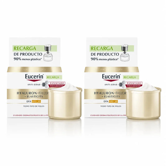 Eucerin Ricarica Crema Giorno Spf30 Hyaluron Filler Elasticità , 50 Ml , confezione 2