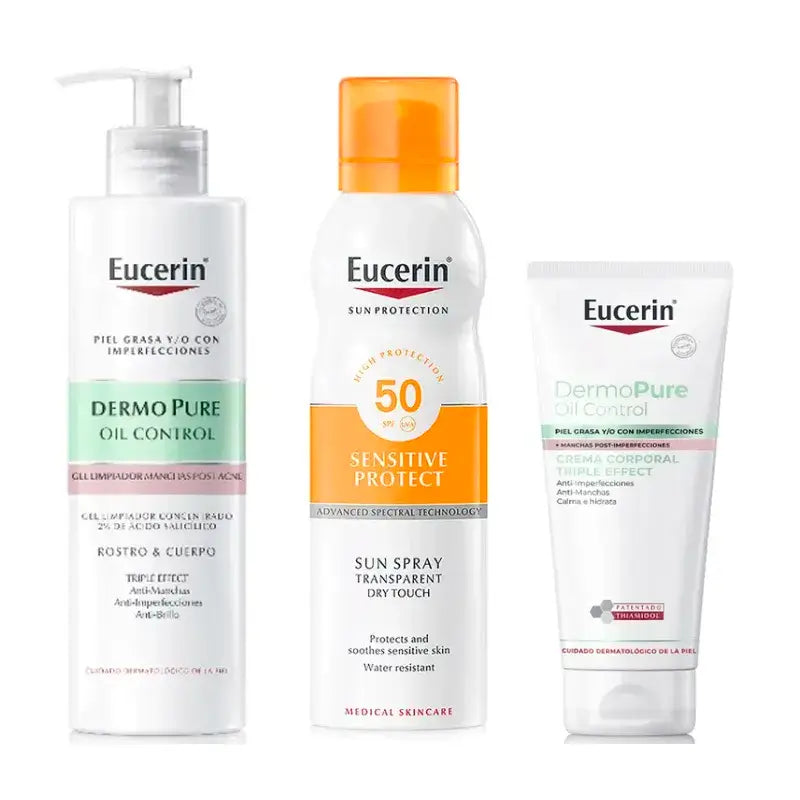 Routine Eucerin per l'acne del corpo