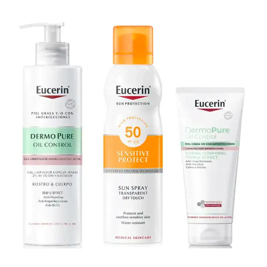 Routine Eucerin per l'acne del corpo