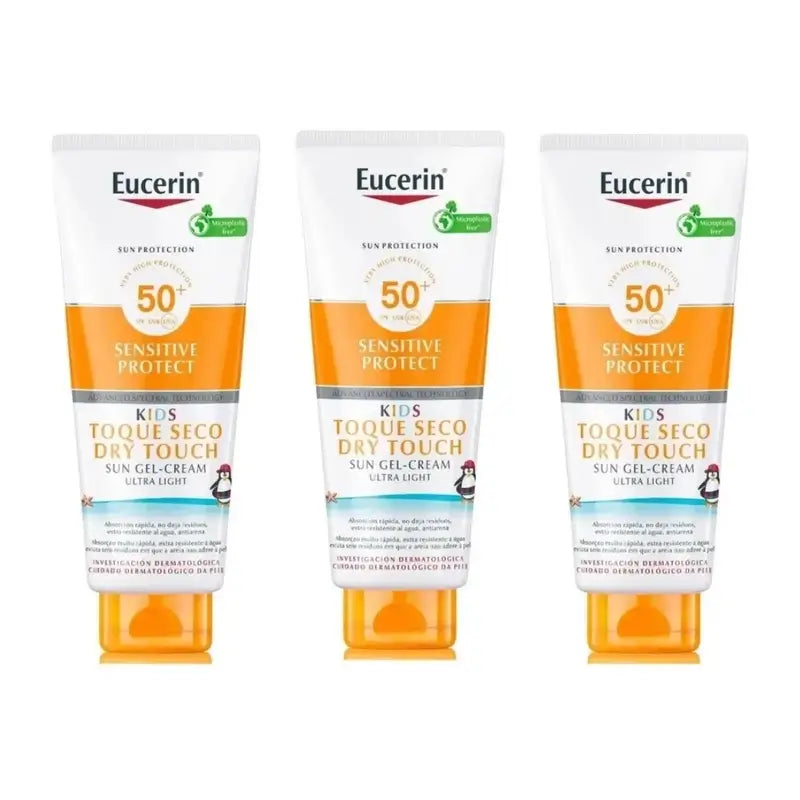 Eucerin Sun Kids Sensitive Protect Gel Crema Spf50+ , 3X400 Ml