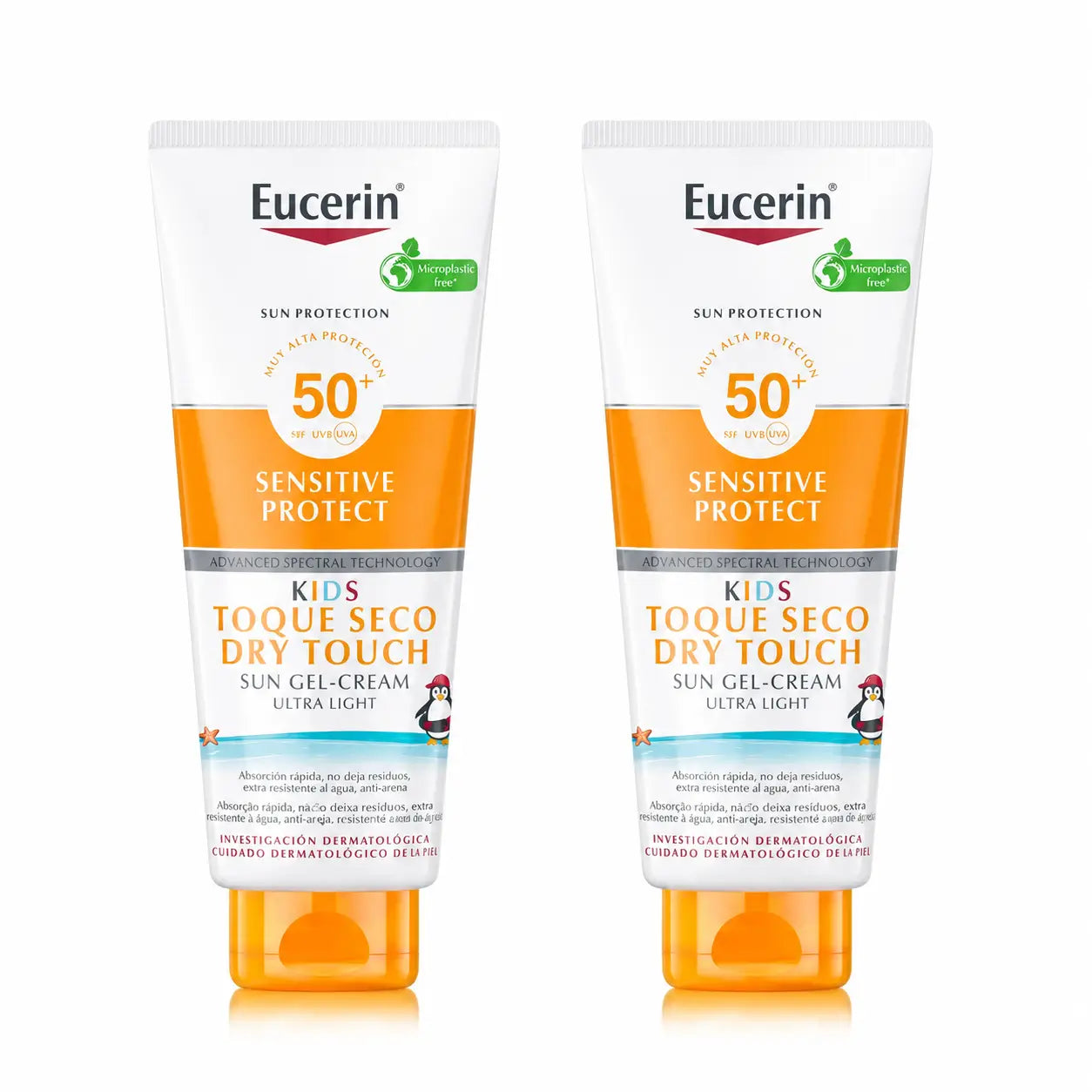 Eucerin Solar Kids Sensitive Protect Gel Crema Spf50+ , 400 Ml , confezione 2